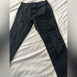 Fashion Nova Black Denim Pants